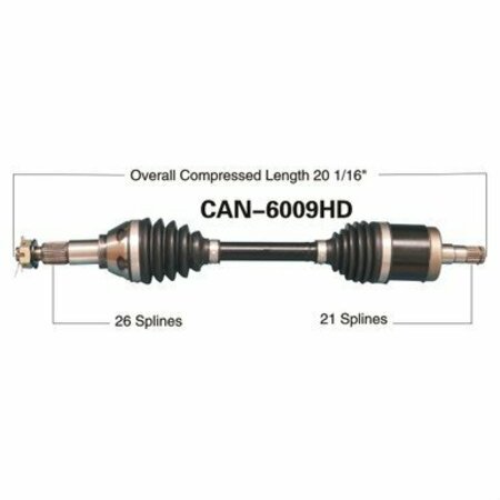 WIDE OPEN Heavy Duty CV Axle for CAN AM HD FRONT LEFT RENEGADE 800R/XXC CAN-6009HD